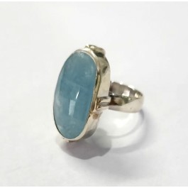 Natural Aquamarine Rings 925 Silver Rings, Handmade Ring, Unique Rings